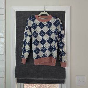 Women’s Listicle Argyle Sweater